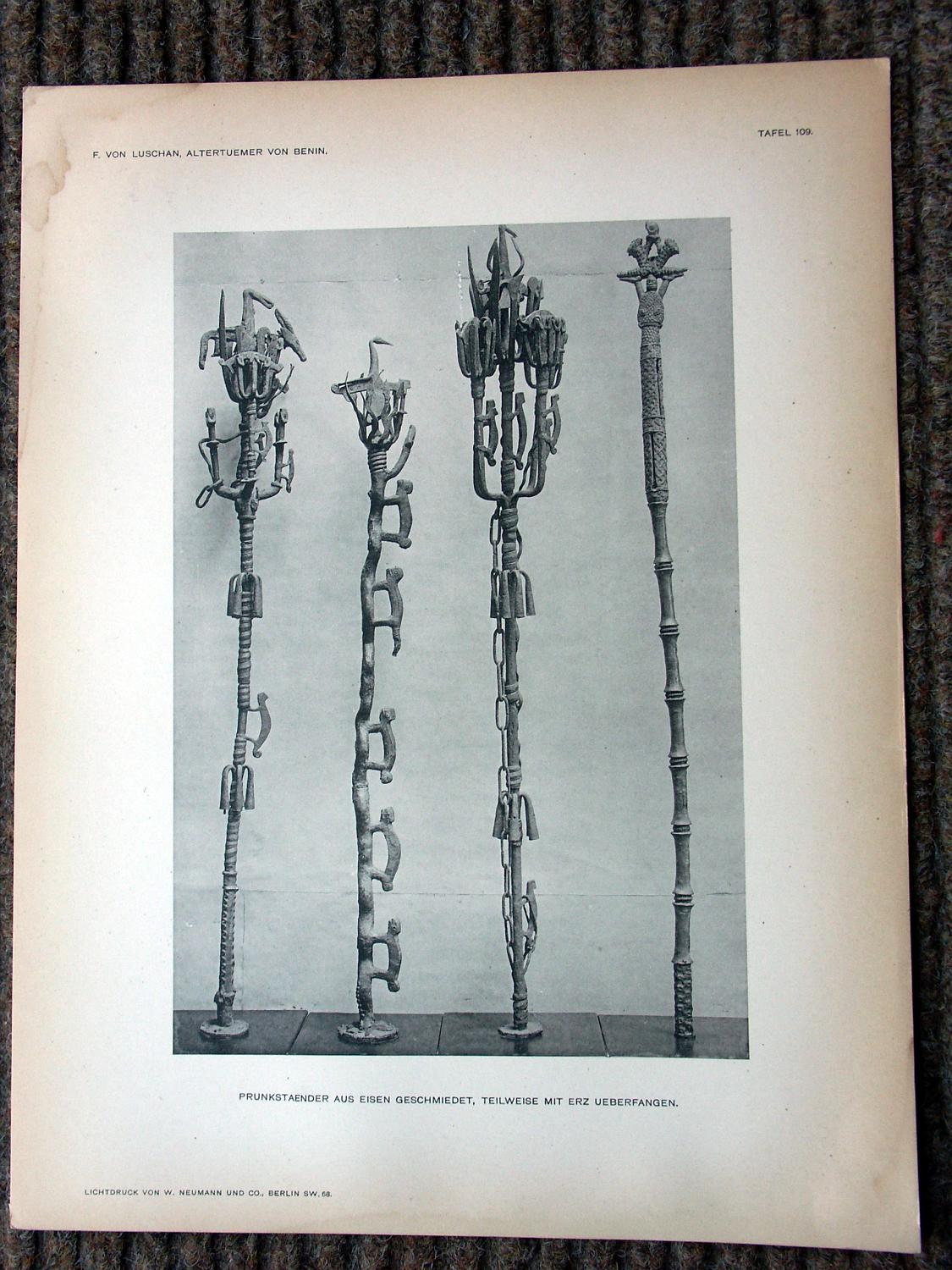 zz-lusc19,tafel 109 benin nigeria,eisen-figur